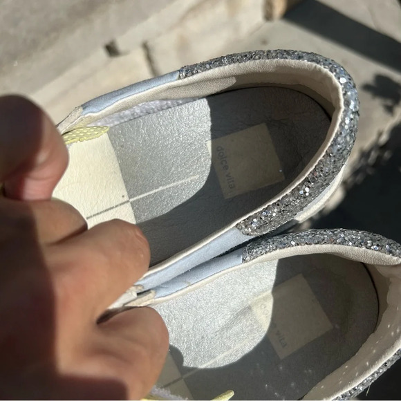 Dolce Vita pastel multi-color snekaers with silver detailing Sz 7.5 - Picture 6 of 16